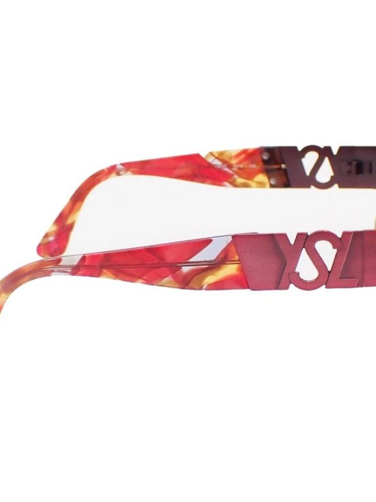 Yves Saint Laurent YSL Logo Sunglasses Eye Wear Plastic Metal Black Pink main image 5